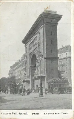 Paris — A Porta Saint-Denis — Coleção Petit Journal