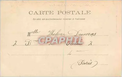 Bourges — ogólne widok z Pałacu Jacques Cœur — Drukarnia Zaméché, Saint-Amand — Rewers