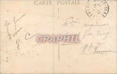 Dwa dzieci w zimowym krajobrazie — 'Heureuse Année' — Myrkski, n°204 — Rewers