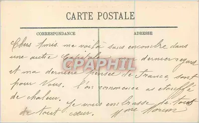 Marseille — Fary Désirade — Odejście poczty — X X — Rewers