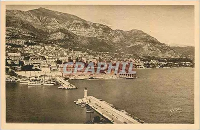 Monte-Carlo — Vista tirada dos Jardins de Mônaco — Edição Yvocagne