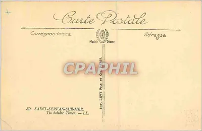 Saint-Servan-sur-Mer — Wieża Solidor — wydawnictwo Lévy LL — Rewers