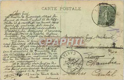 AULT - Plaża — widok plaży i skał, wydawca Lévyques, nr 484 — Rewers
