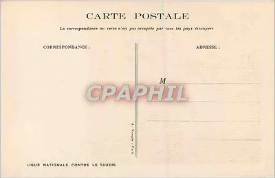 Niños cerca de un pozo — escena humorística — Ligue Nationale Contre le Taudis — Reverso