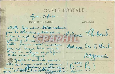 LYON — Pont Lafayette e Quai dos Brotteaux — E.R. n°145 — Verso