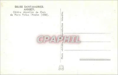 Kościół św. Maurycja — Spuszczenie Krzyża — Pierre Porbus (1558) — Rewers