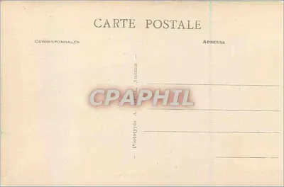 Piaszczysty wybrzeże Trestraou w Ploumanach (Côtes-du-Nord) — widok przez drzewa z wzniesienia Clarté — A. B. — nr 152 — Rewers