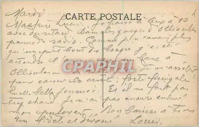 Aix-en-Provence — A Grande Fontaine — Editor Paul Maurel, número de série não visível — Verso