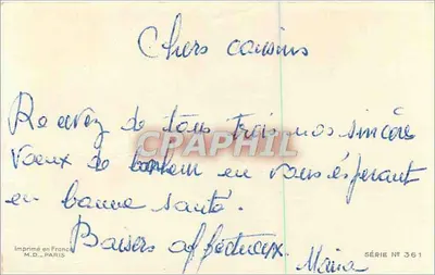 Zamieczony wioska — Most i kościoł — G.D. — seria N° 361 — Rewers