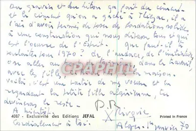 Uśmiechnięta dziewczyna — Algérie — Éditions JEFAL, n° 4087 — Rewers