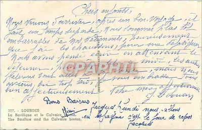 Lourdes — La Basilique et le Calvaire breton — Éditions Réunies PAIR — Verso