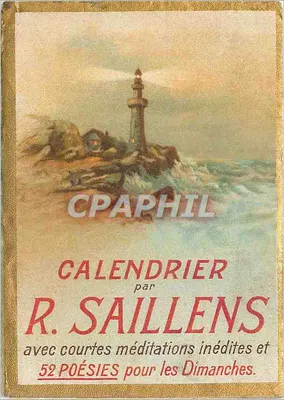 Farol sobre rochedos — calendário poético
