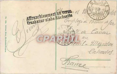 Salève, Ferrovia elétrica e Castelo Monnetier — Editora: No 1936, Edições da Ferrovia do Salève — Verso