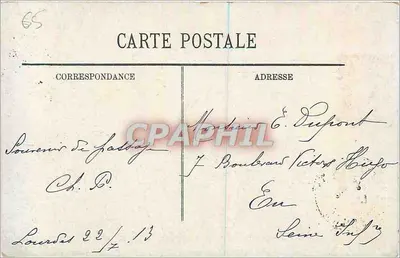Lourdes — Kolej funikularna Pic du Jer — wydawca nieznany, n° 139 — Rewers