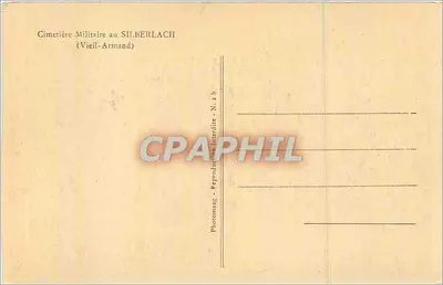 Militair kerkhof in SILBERLACH (Vieil-Armand) — Photomag - Letterlijke reproduktie - N. 2 b — Achterkant