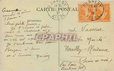 Caminho dos Véus – Craonne – O Sinal — Editor: Chamarier, editor, Périm — Verso