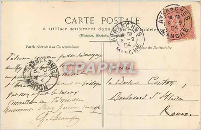 Ruínas da Catedral de Avranches — gravura de M. L. G. Lechaplaïs — edição proibida — Verso