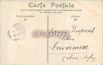 Bayeux — Dom z XVI wieku, Rue Franche — ND Phot — Rewers