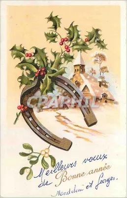 Carpinteiro e buxo — carta de boas-vindas de Natal — editor não visível