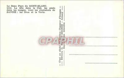 Les Drus et la Verte — Savoie — Éditions Ressac-Micoud — Verso
