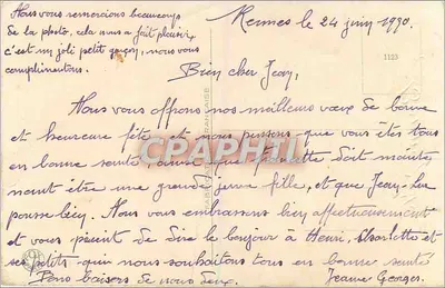 Criança com gatos e rosas — Feliz aniversário — editor não visível — Verso