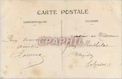 Flores em uma envelope — Bonne Pêche — editor anônimo, n° 768 — Verso
