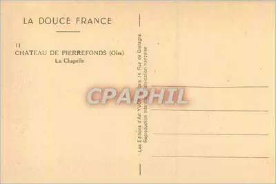 Zamek w Pierrefonds — Krypta — Wydawnictwo Yvon — Rewers