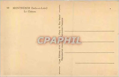 Montrésor (Indre-et-Loire) — Zamek — Wydawnictwo Art Martel — Rewers