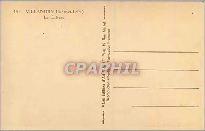 विलांड्री (इंड्र-एत-लूअर) — कैस्टल — लेस एडिशन डी आर्ट मार्टेल — पीछे