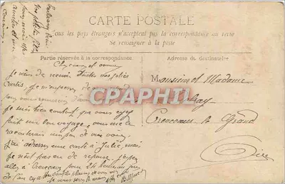 Paryż - Louvre - Pawiłon Richelieu — wydawca La Menagère, Paryż — Rewers