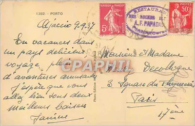 Widok na jezioro Sainte-Croix — Ajaccio — Foto A. Lomasi — Rewers