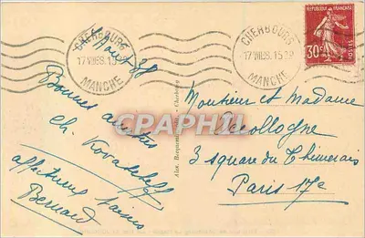 Dintorni di Cherbourg La Hague - Il Nez di JOBOURG — editore sconosciuto, n° 650 — Verso