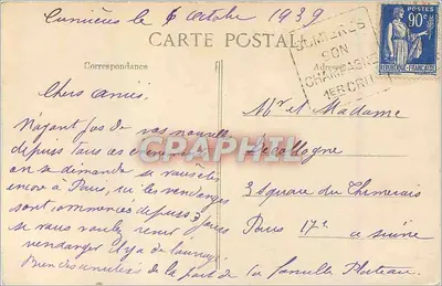 Reims — Casa de Aposentadoria (a fachada) — Verso
