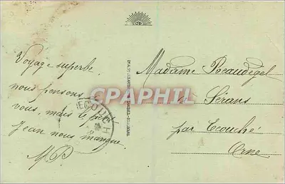 Deauville - A Praia Florida — Bilhete postal antigo n°162, editor Bilhete postal antigo — Verso