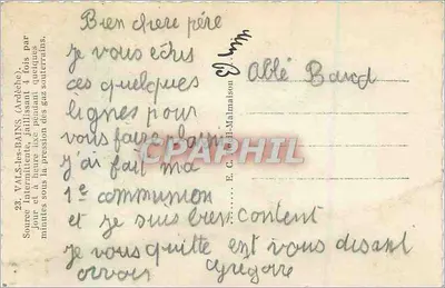 Fonte intermitente em Vals-les-Bains — editor E. C. Malmaison, n°28 — Verso