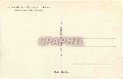 Cavaillon - Marché aux Melons — zdjęcie Claude Vivier, Roubaix — Rewers