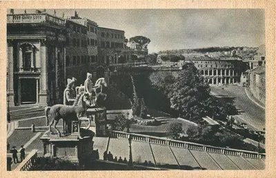 Roma — Vista do Campidoglio e do teatro Marcello