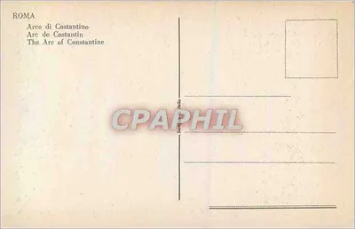 Arco de Constantino — Roma — editor desconhecido, número de série não visível — Verso