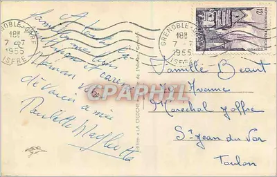 Grenoble — O Jardim da Cidade — Edição La Cigogne — Verso