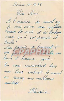 Zonsondergangslandschap — rozen — DÉDÉ PARIS 1022 — Achterkant