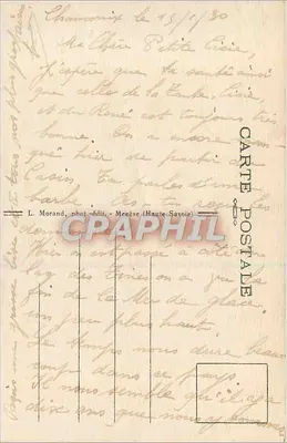Chamonix-Mont-Blanc — Jezioro Tines — widok z gór — Rewers