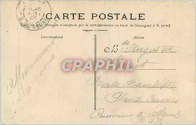 Toulon — Hotel das Correios (Telegrafe Telefone) — J. (editor desconhecido) — Verso