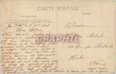 La Ciotat — Hotel-de-Ville e Quai Ganteaume — A. Gavard, fotógrafo-editor, La Ciotat — Verso
