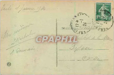 Toulon — zachód słońca na przystani — Rewers