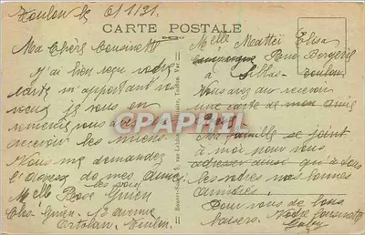 Toulon - Place de la Liberté - Liberty Square — Éditeur B. S., n° 62 — Rewers