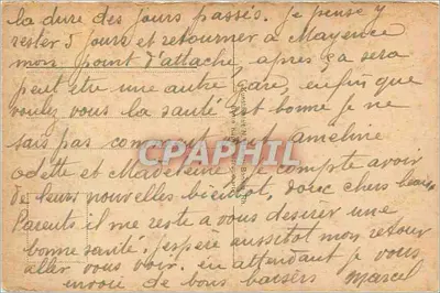 Burg Rheinstein — zamek na skałach nad rzeką Rhin — wydawca nieznany — Rewers