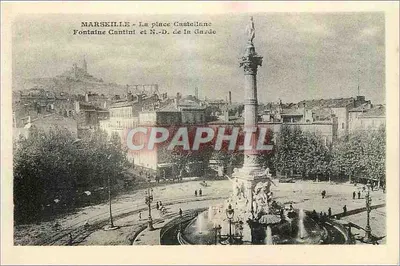 Marseille - A praça Castellane - Fontaine Cantini e N.-D. de la Garde
