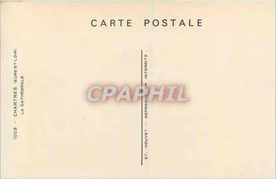 Chartres (Eure-et-Loir) — Katedra — HOUVET — Rewers