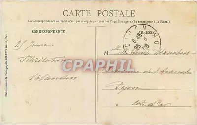AIX-les-BAINS — Abpia Hautecombe i Jezioro Bourget — Wydawnictwo Giletta, fot. Nice, nr 2237 — Rewers