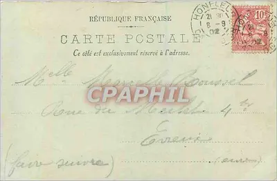 Honfleur — Ogólny widok przystani — LL. N°15 — Rewers
